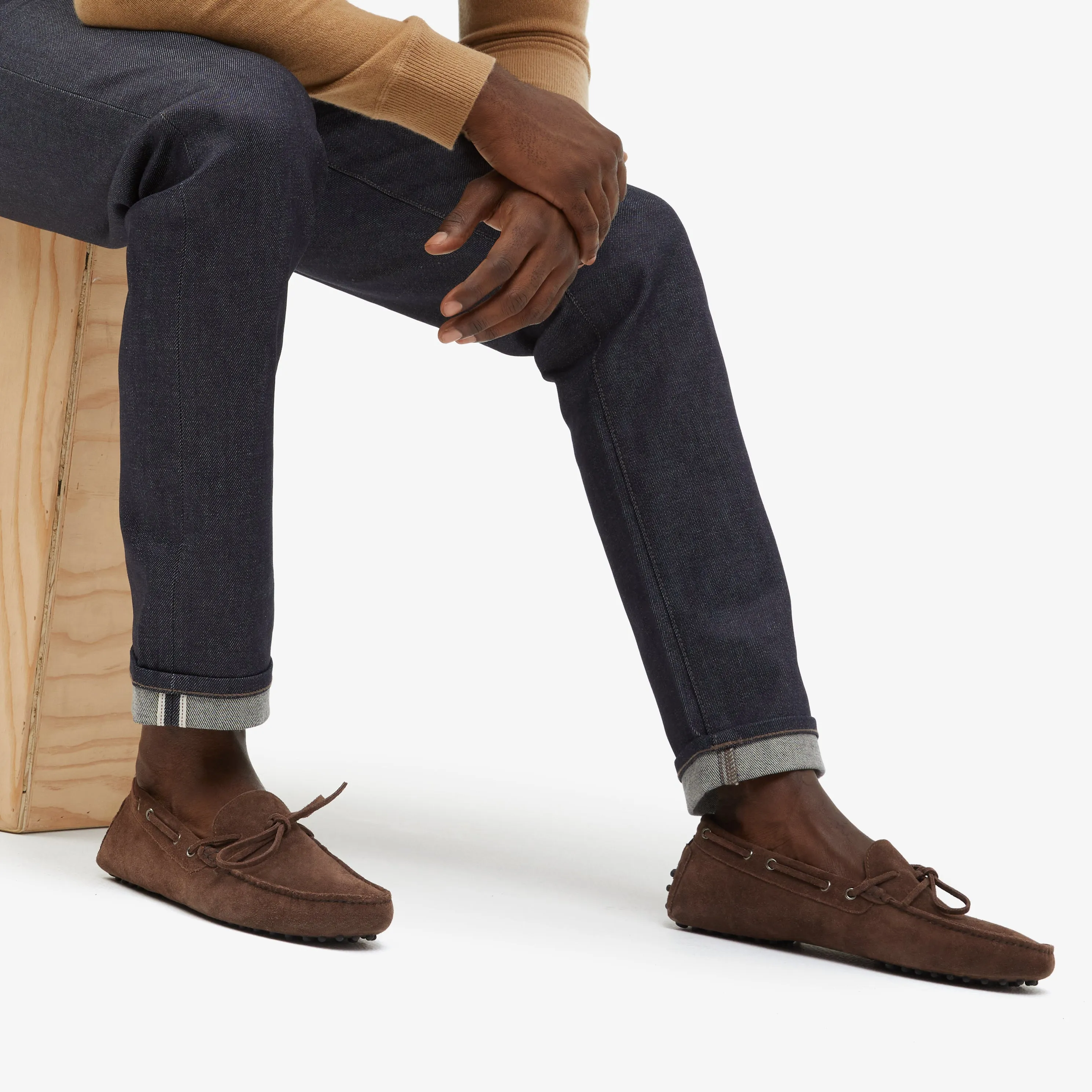 Lucca Suede Lace-Up Loafer