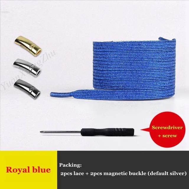 Magnetic ShoeLaces Elastic Locking ShoeLace Special Creative No Tie Shoes lace Kids Adult Unisex Sneakers Laces strings