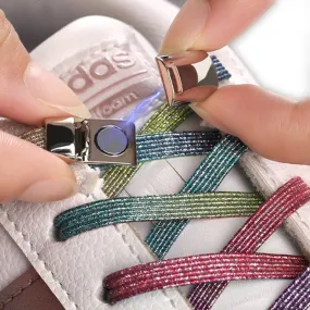 Magnetic ShoeLaces Elastic Locking ShoeLace Special Creative No Tie Shoes lace Kids Adult Unisex Sneakers Laces strings