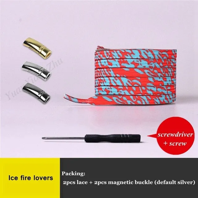 Magnetic ShoeLaces Elastic Locking ShoeLace Special Creative No Tie Shoes lace Kids Adult Unisex Sneakers Laces strings