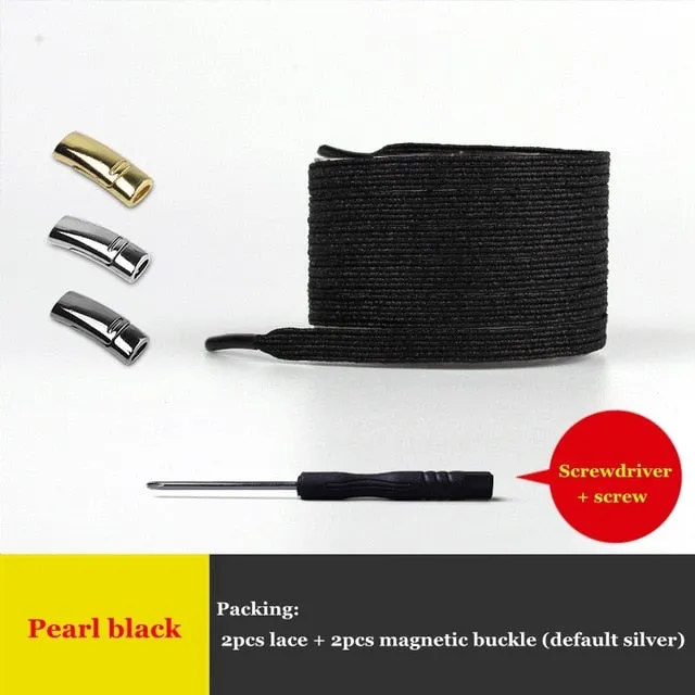 Magnetic ShoeLaces Elastic Locking ShoeLace Special Creative No Tie Shoes lace Kids Adult Unisex Sneakers Laces strings