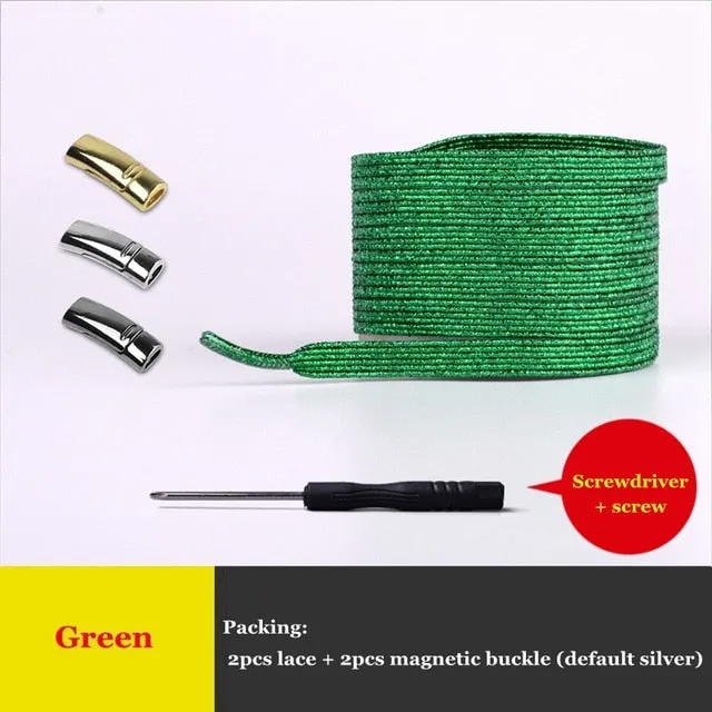 Magnetic ShoeLaces Elastic Locking ShoeLace Special Creative No Tie Shoes lace Kids Adult Unisex Sneakers Laces strings