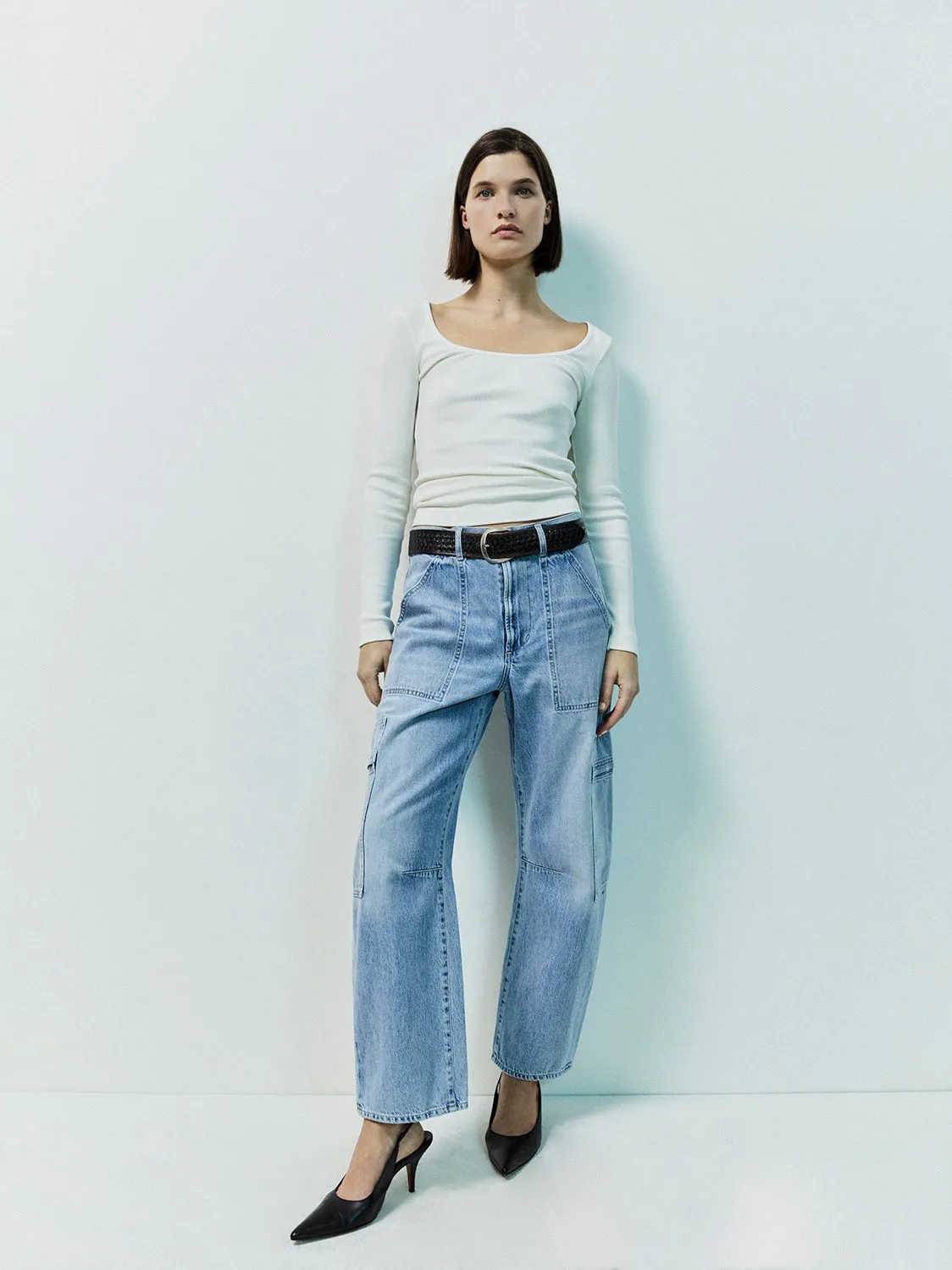 Marcelle Cargo in Cloud Nine | Organic Cotton