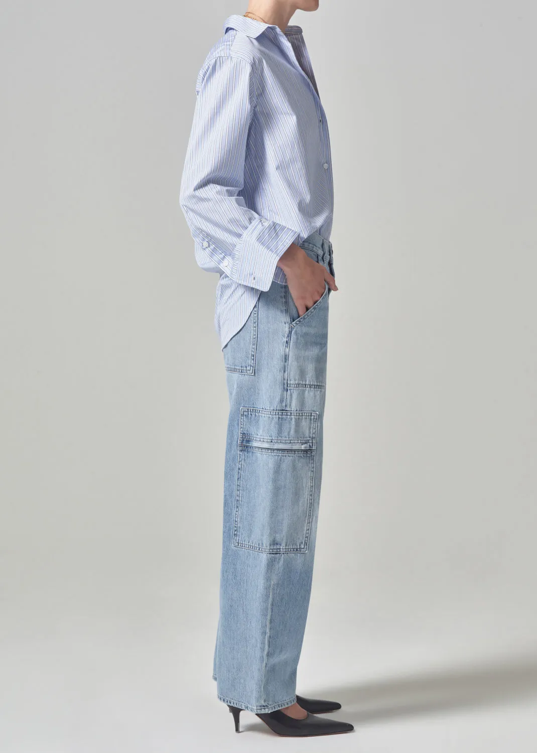 Marcelle Cargo in Cloud Nine | Organic Cotton