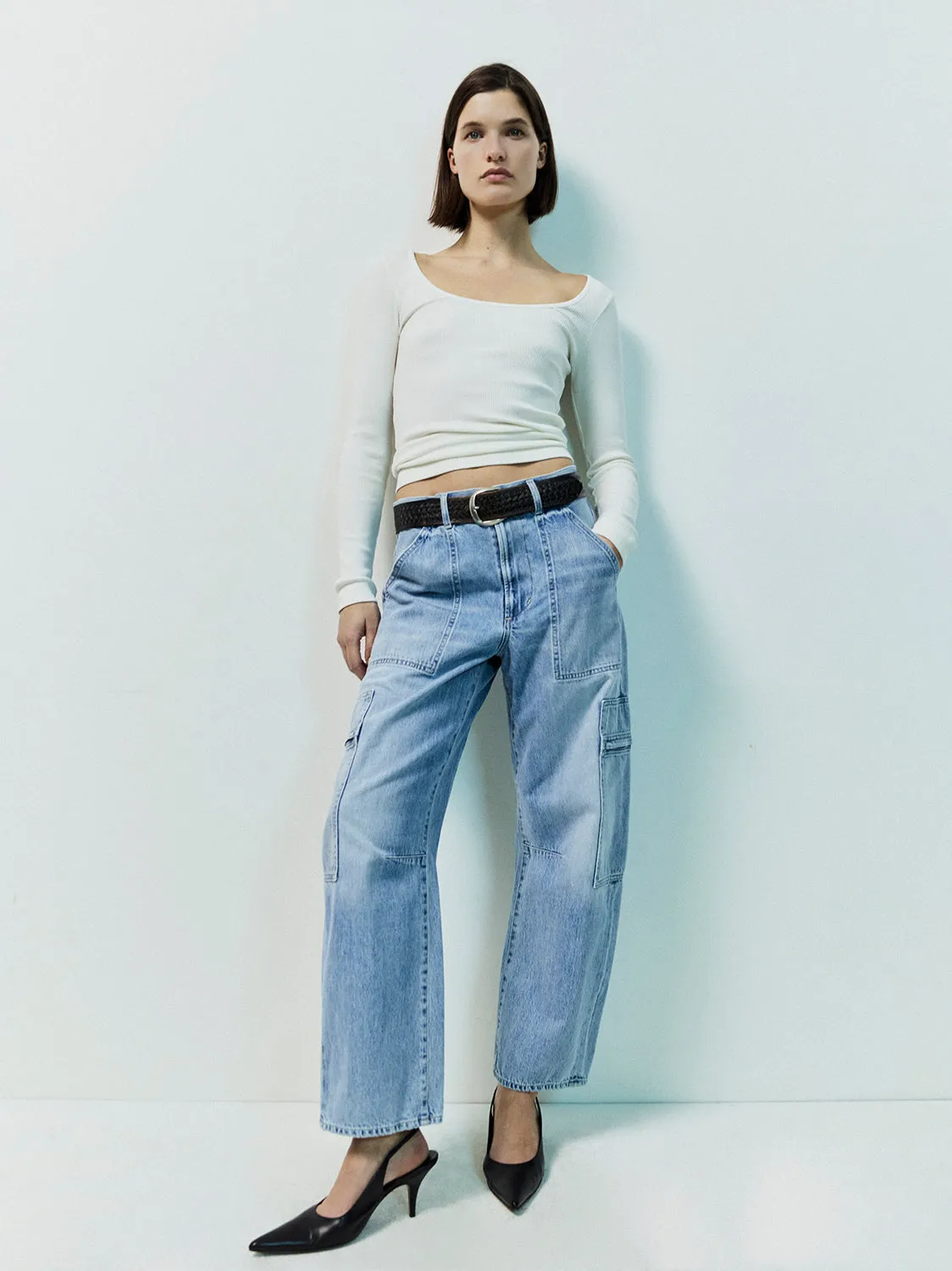 Marcelle Cargo in Cloud Nine | Organic Cotton