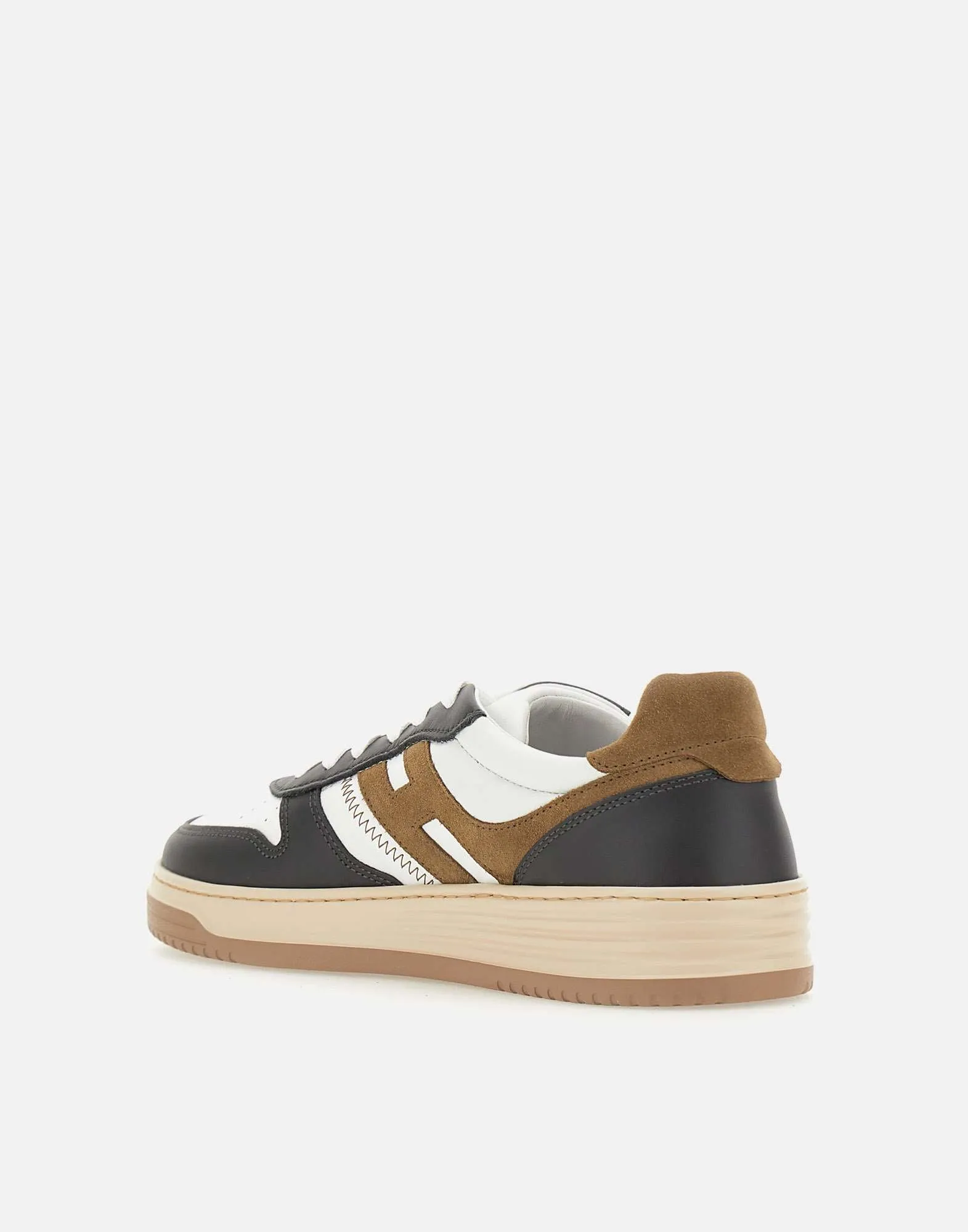 Men's Black Leather Sneakers with Memory Foam