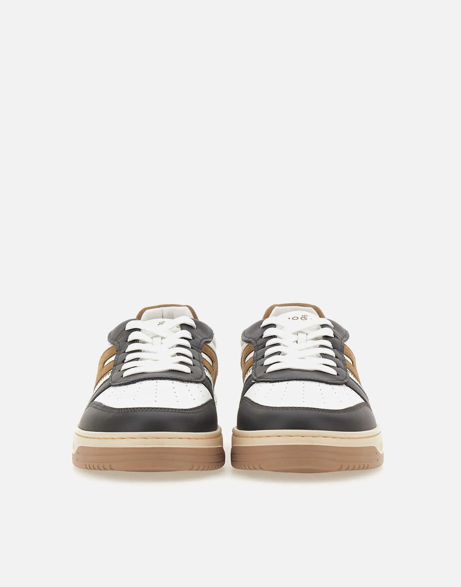 Men's Black Leather Sneakers with Memory Foam
