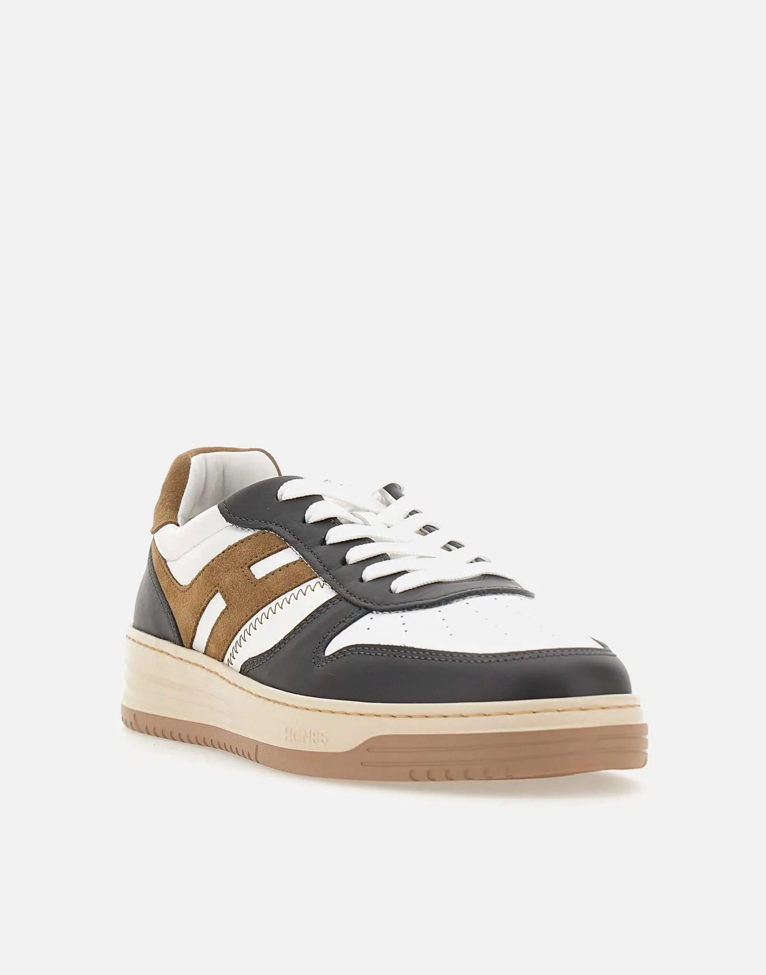 Men's Black Leather Sneakers with Memory Foam