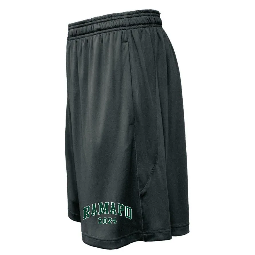 MEN'S MOISTURE WICKING SHORTS w/ POCKETS / BLACK