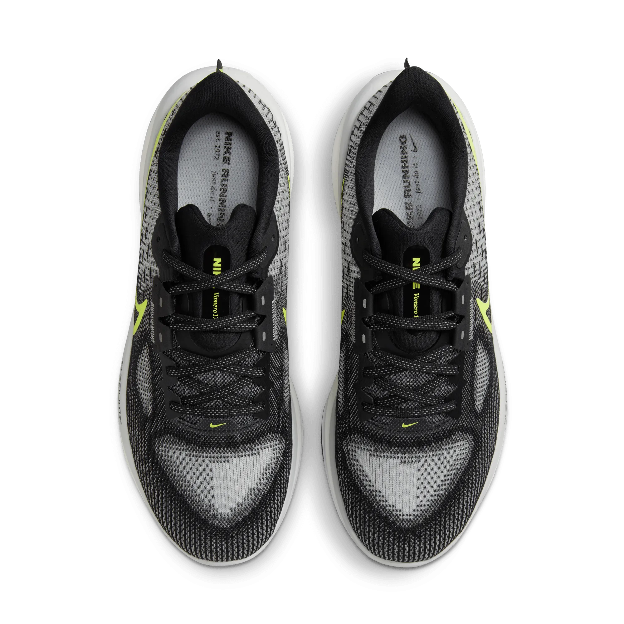Men’s Vomero 17 (001 - Black/Volt-LT Smoke Grey-White)