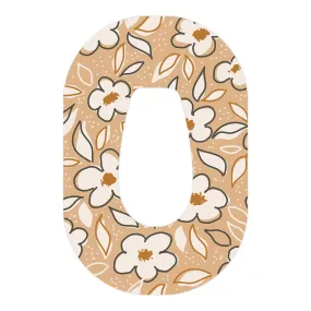 Muted Floral Patch Tape Designed for the DEXCOM G6