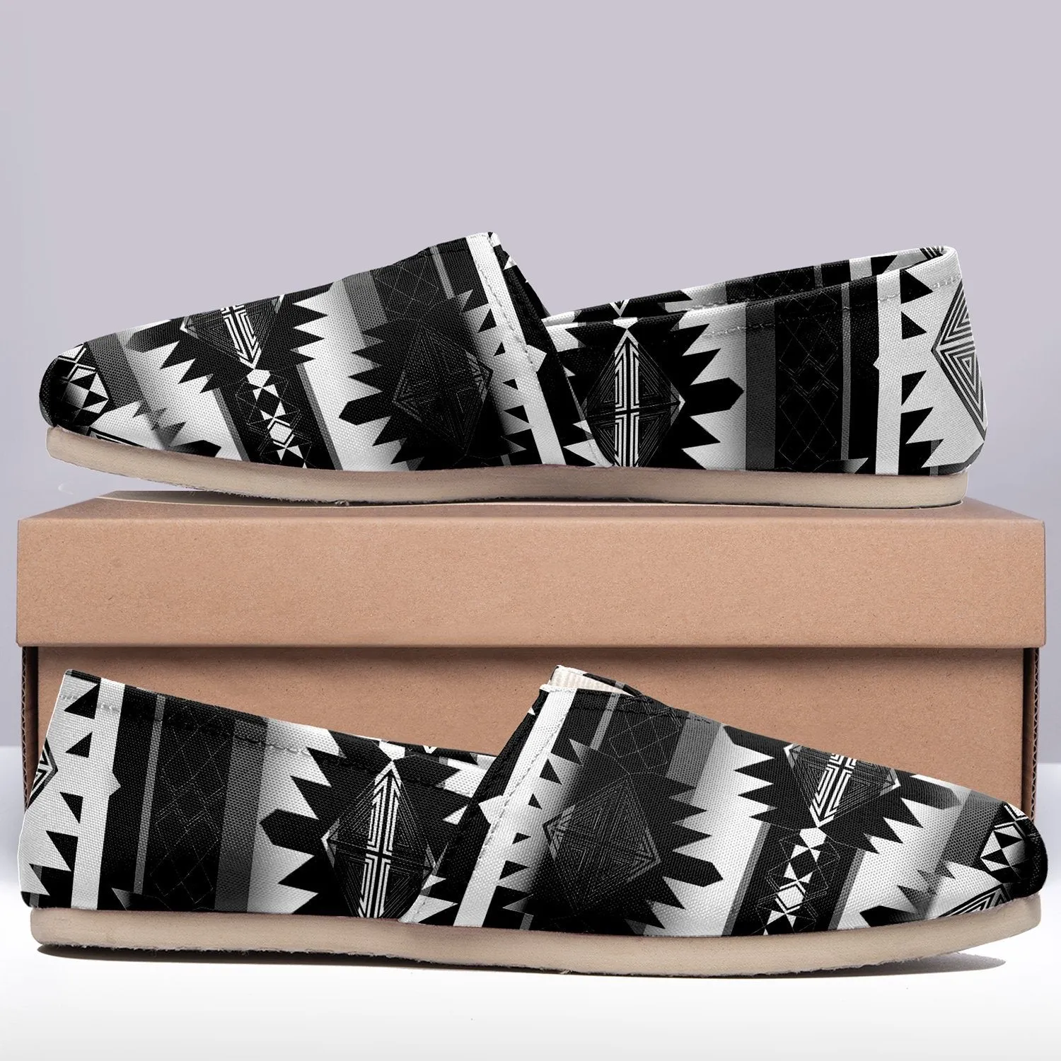 Okotoks Black and White Slip On