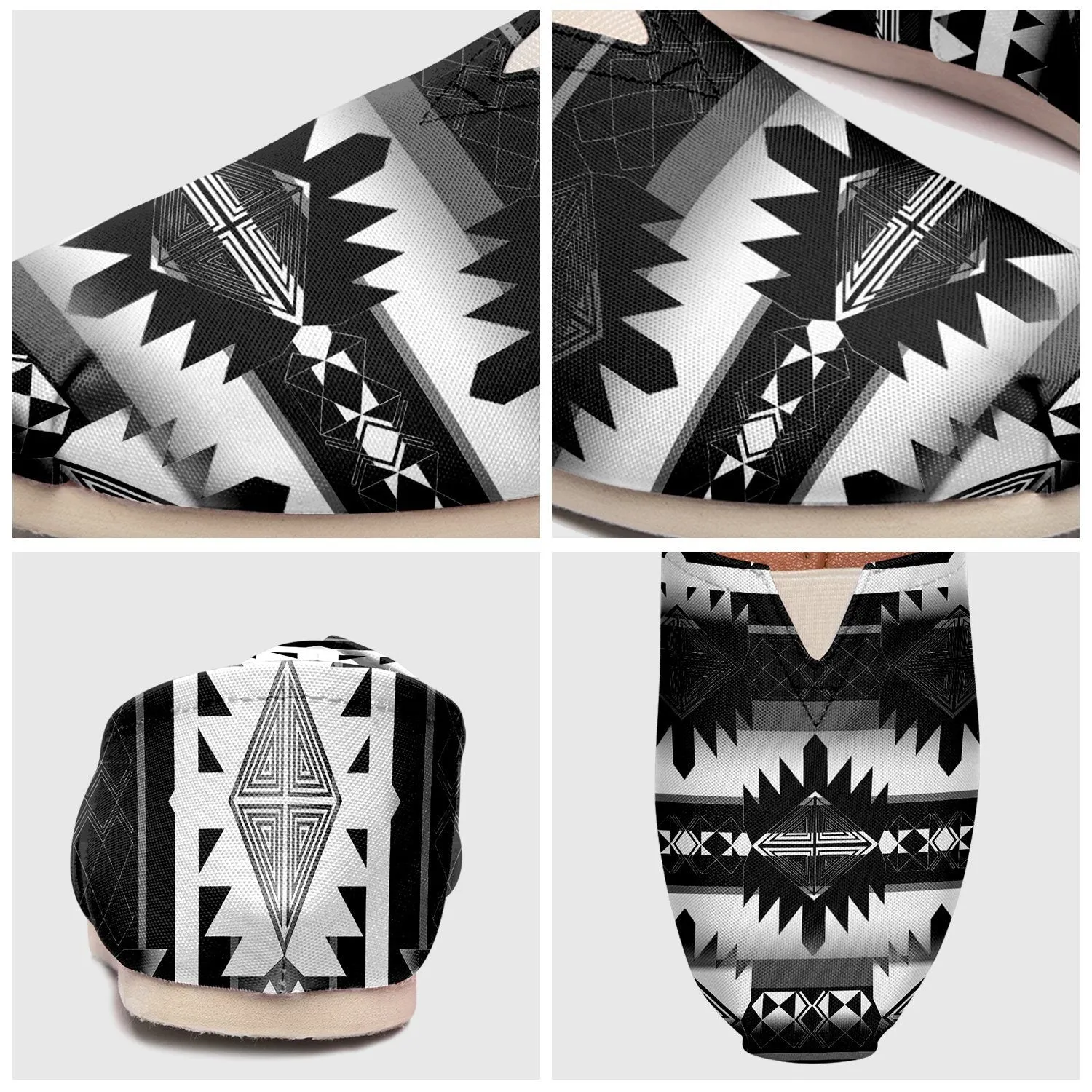 Okotoks Black and White Slip On