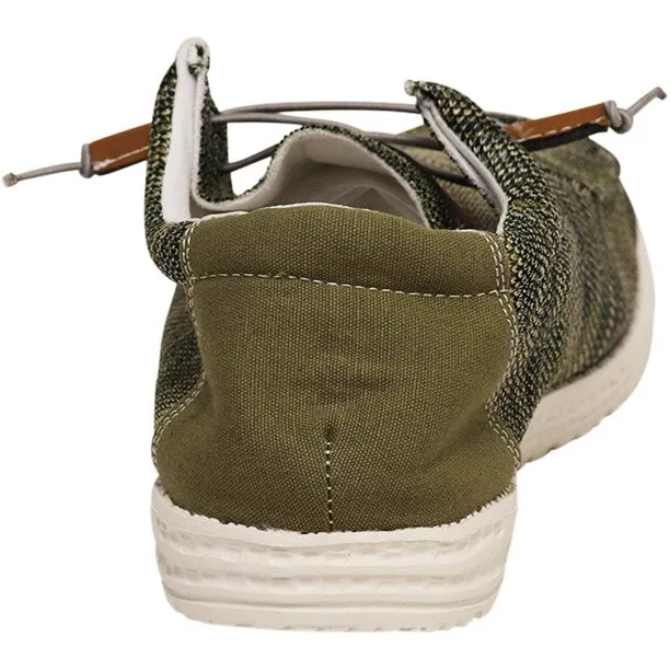 Olive Multi Slip-On Boat Shoes