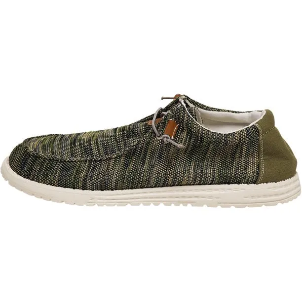 Olive Multi Slip-On Boat Shoes
