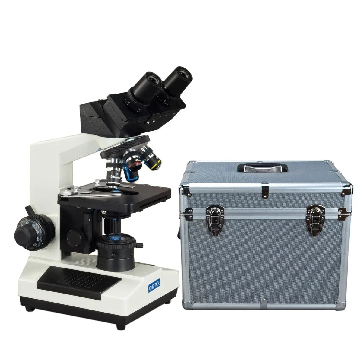 OMAX 40X-2500X Built-in 3.0MP USB Camera Binocular Compound Kohler LED Microscope with Aluminum Case