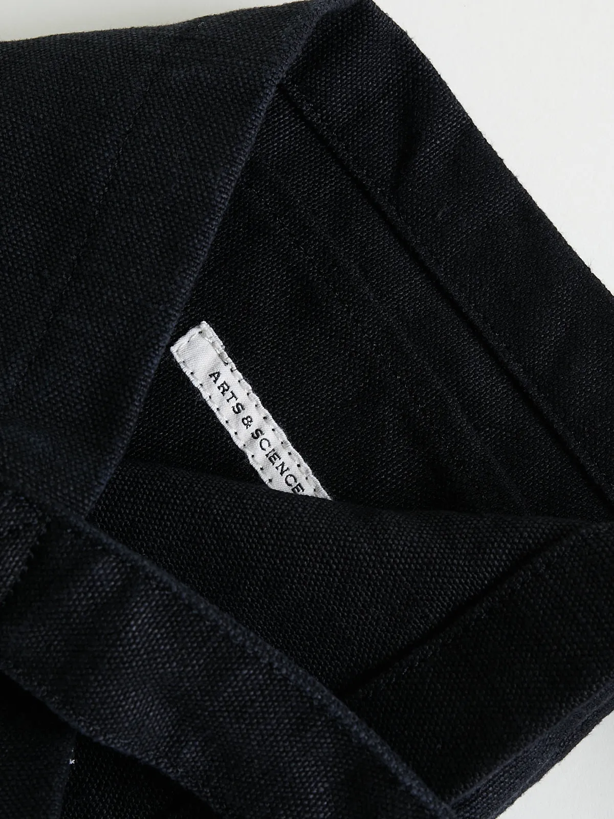 Original Tote S in Black Linen