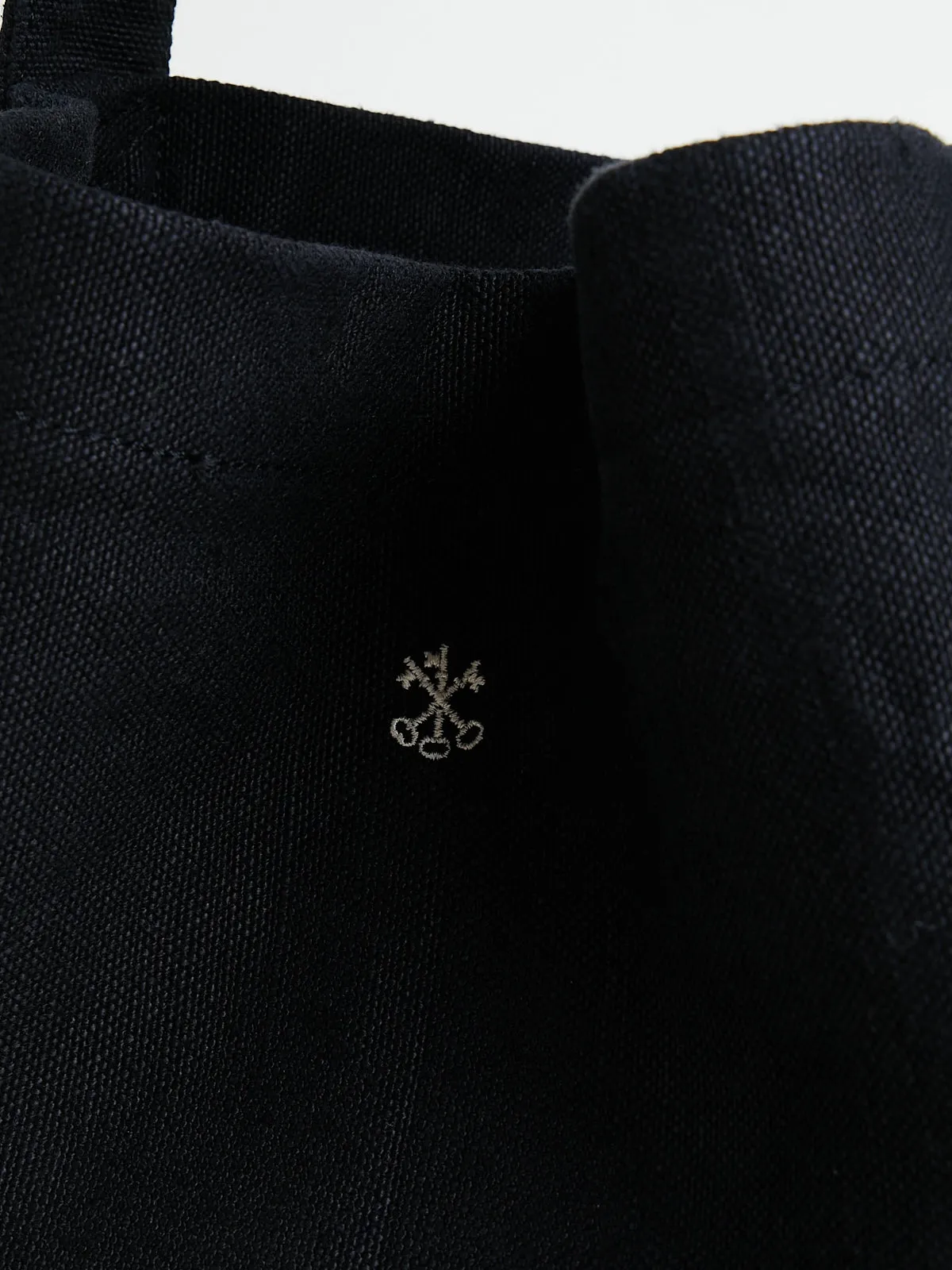 Original Tote S in Black Linen