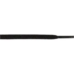 Oval 1/4" - Black (12 Pair Pack) Shoelaces
