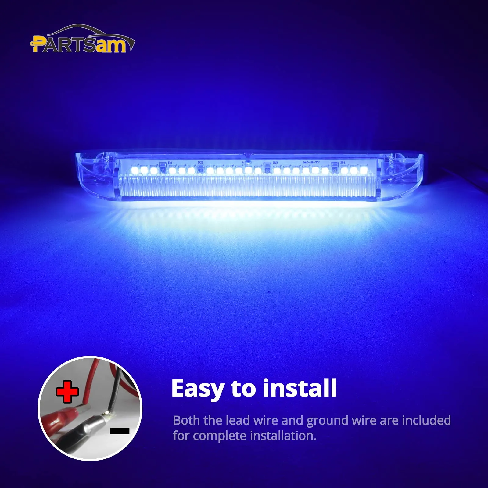 Partsam Led Light Strips Bar for Boats RVs Caravans Utility Vehicles