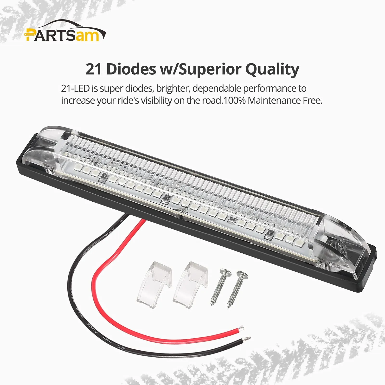 Partsam Led Light Strips Bar for Boats RVs Caravans Utility Vehicles