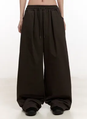 Pintuck Wide-Fit Sweatpants CM507