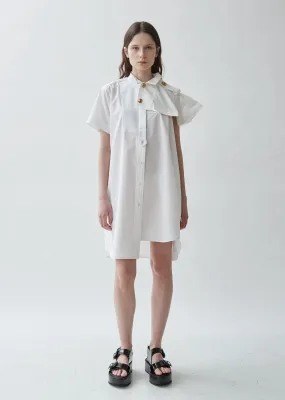 Poplin Mixed Shirting Dress