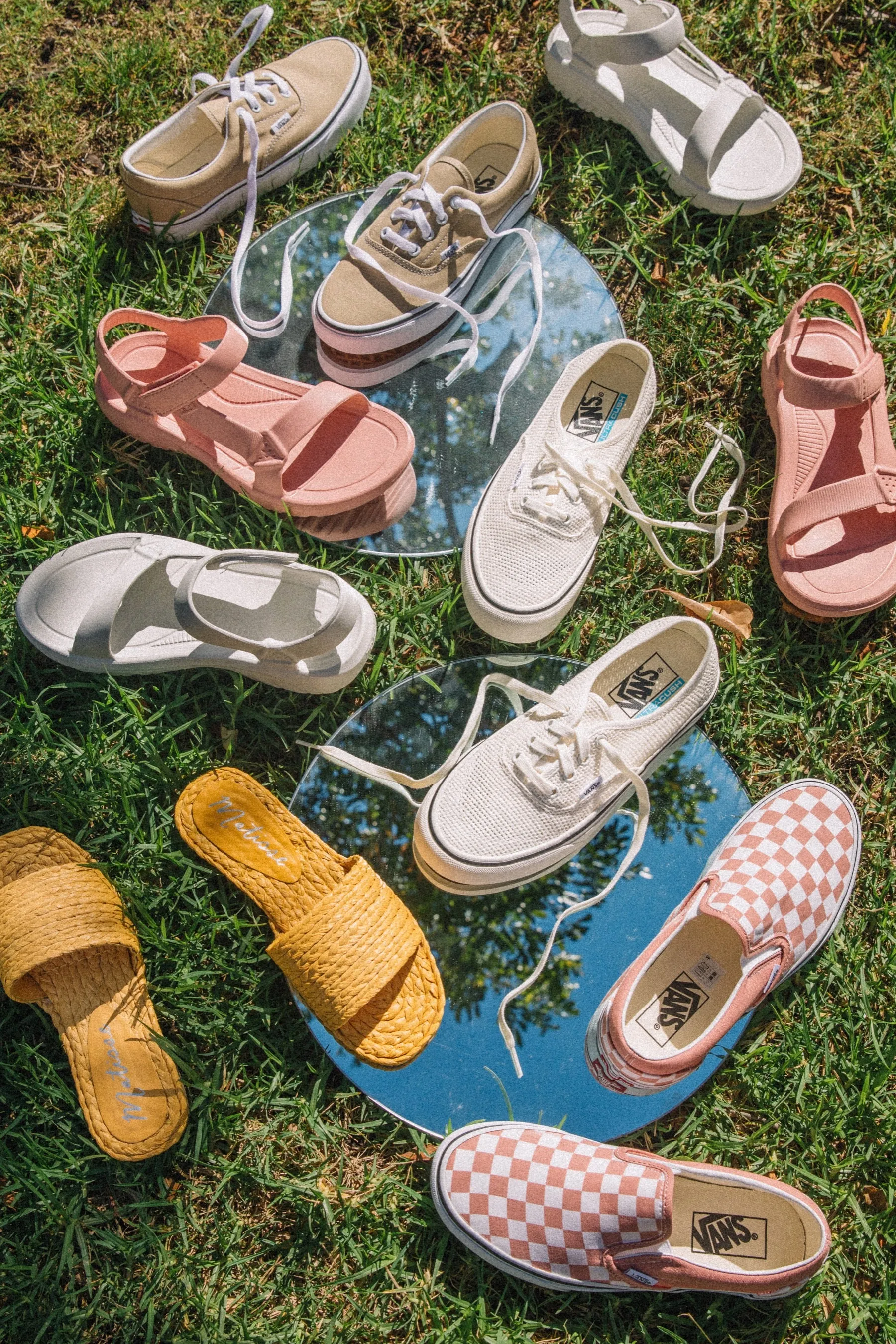 Rose Dawn Checkerboard Slip-On