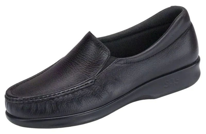 SAS Twin Slip On Loafer - Black