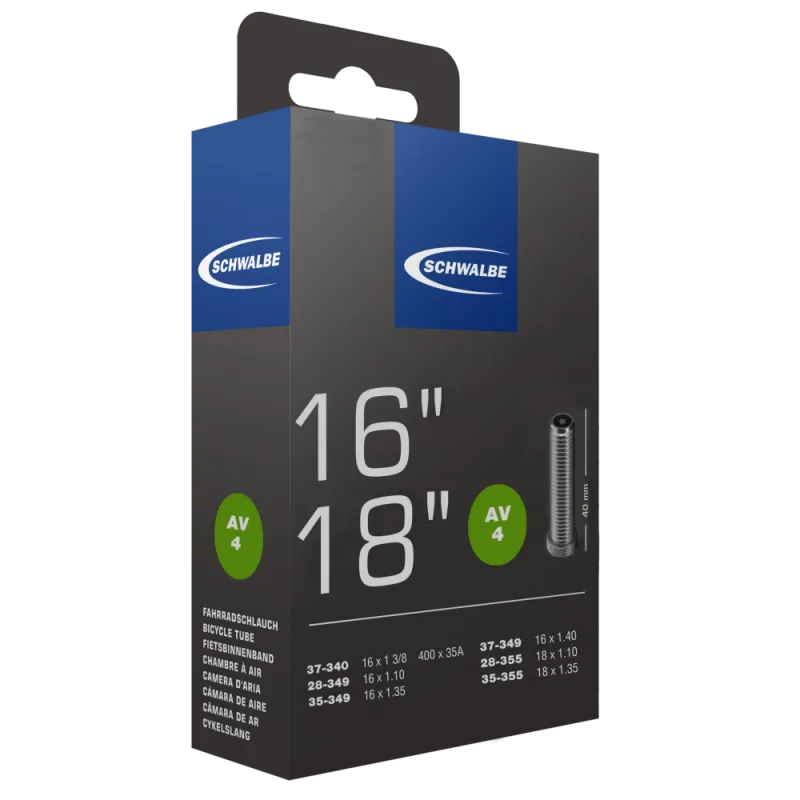 Schwalbe Tube AV4 Schrader (16"/18")