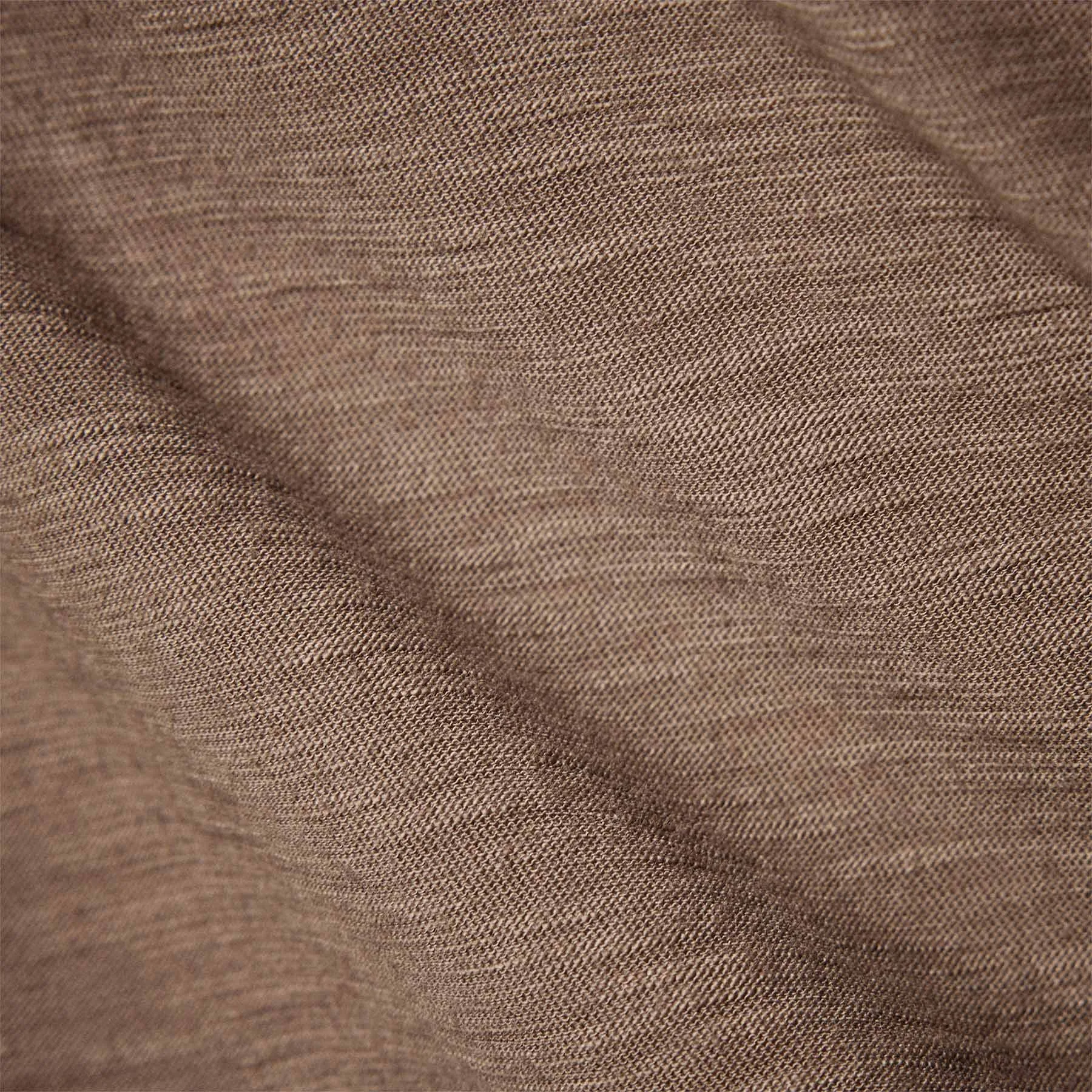 Sheer Slub Long Sleeve Crew - Burro