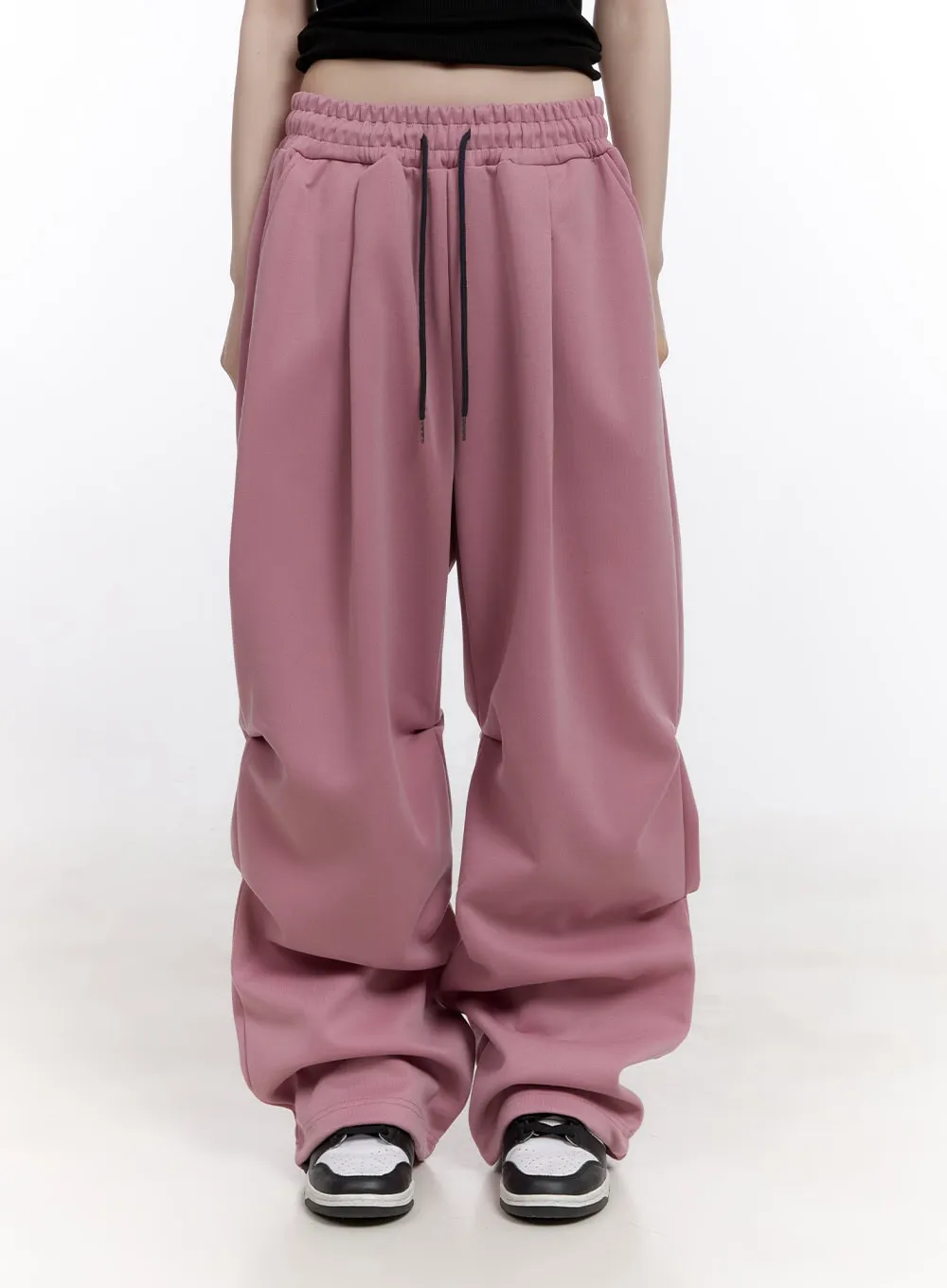 Shirred Wide-Fit Sweatpants CF512