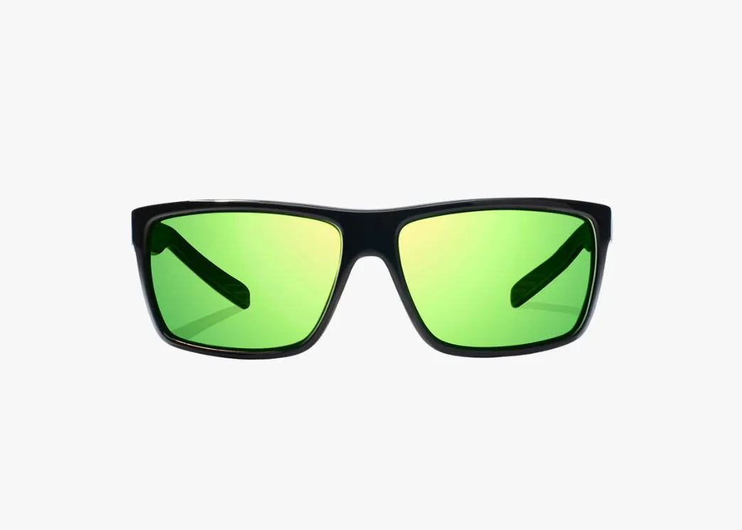 Sigs Black Gloss Green Mirror Glass