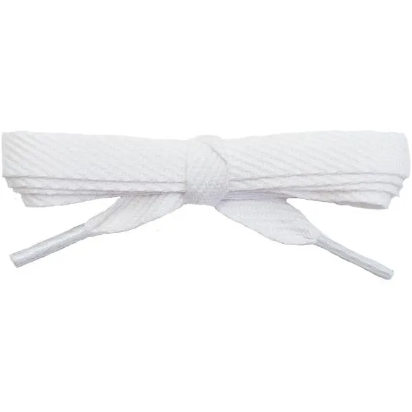 Spool - 3/8" Cotton Flat - White (144 yards) Shoelaces