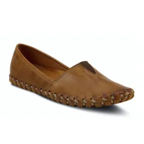 Spring Step Kathaleta Slip On Loafer (Women) - Brown Leather
