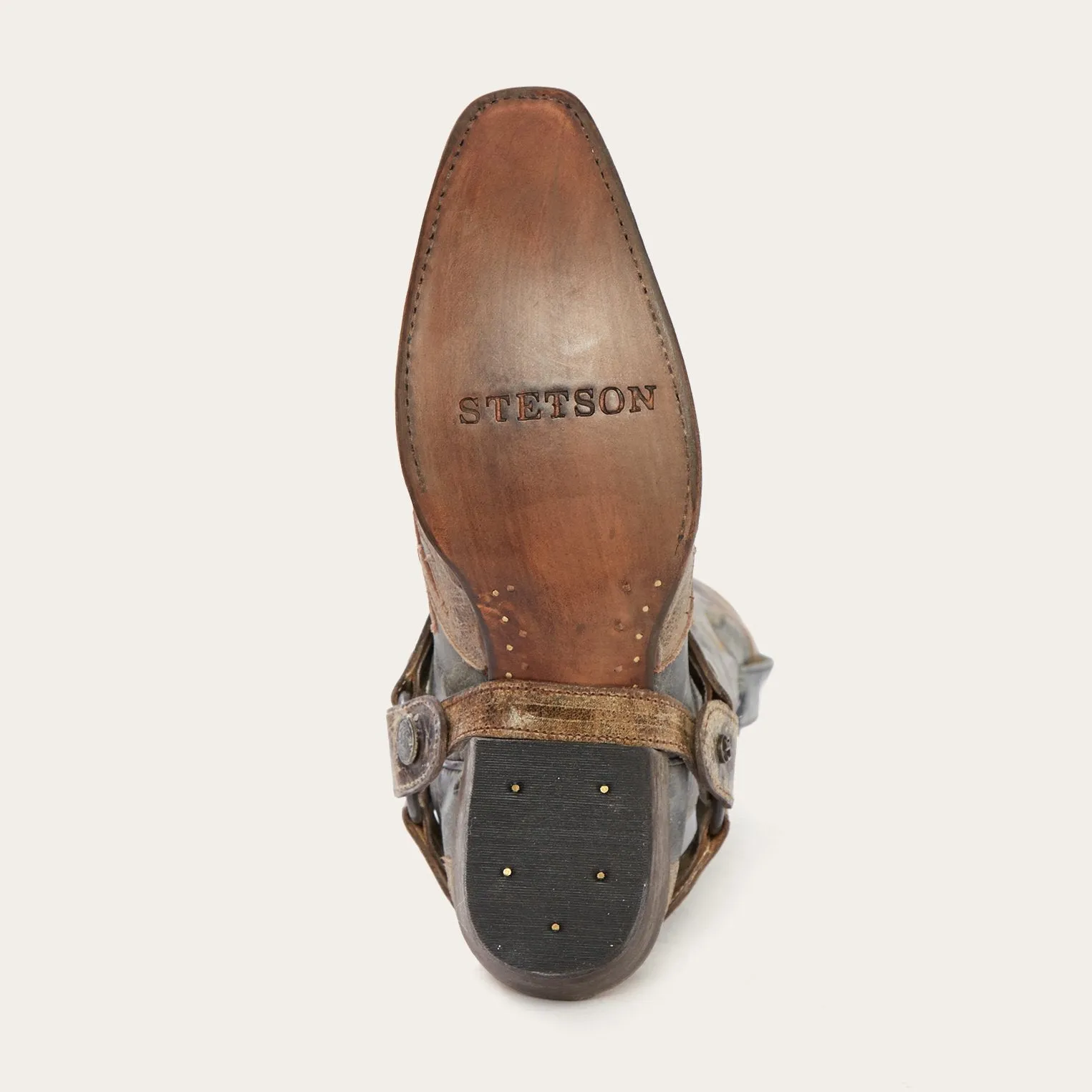 Sundance Kid Washed Crater Black Cowboy Boot
