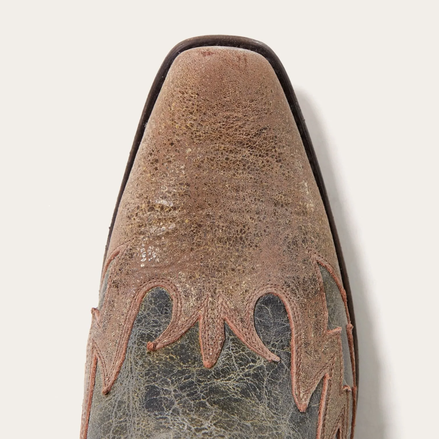 Sundance Kid Washed Crater Black Cowboy Boot