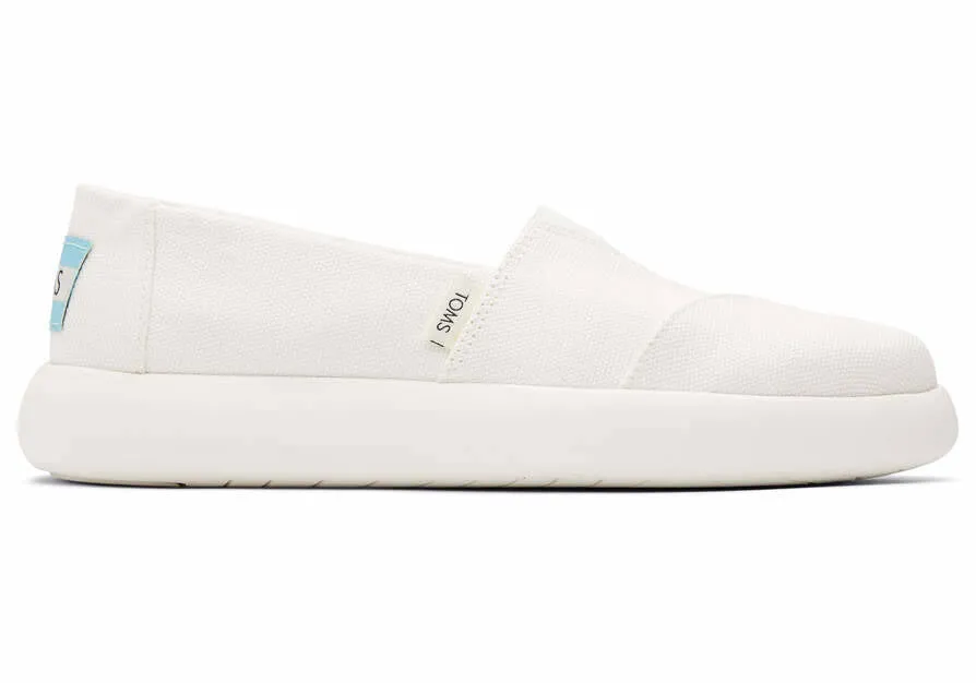 Toms Womens Alpargata Mallow White Canvas
