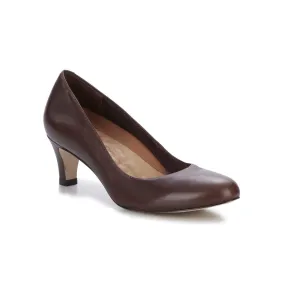 Walking Cradles Wc Joy Women Pump Shoe In Brown Cashmere Leather