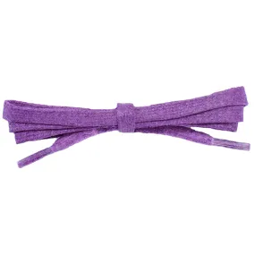Waxed Cotton 1/4" Flat Dress Laces 12 Pack - Pansy Purple (12 Pair Pack) Shoelaces