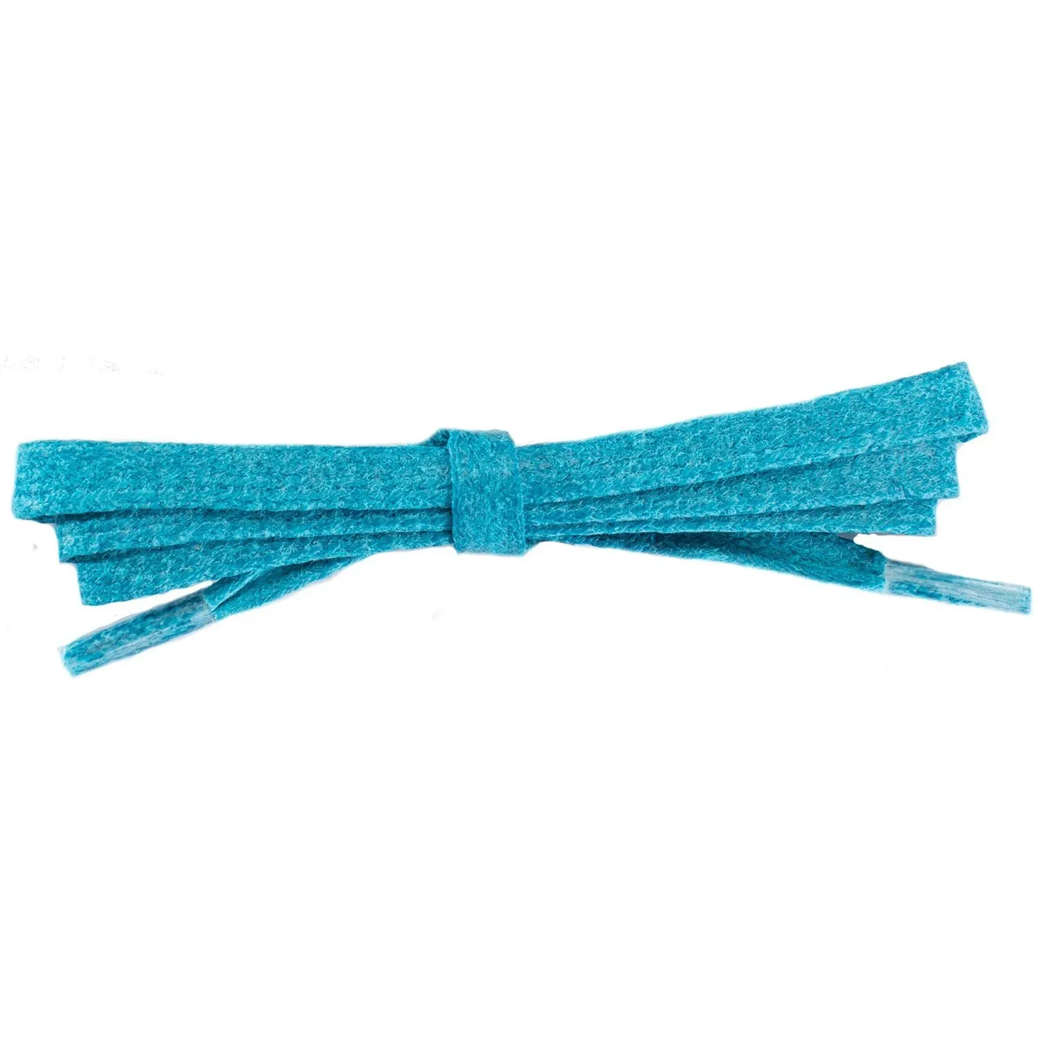 Waxed Cotton 1/4" Flat Dress Laces 12 Pack - Turquoise (12 Pair Pack) Shoelaces