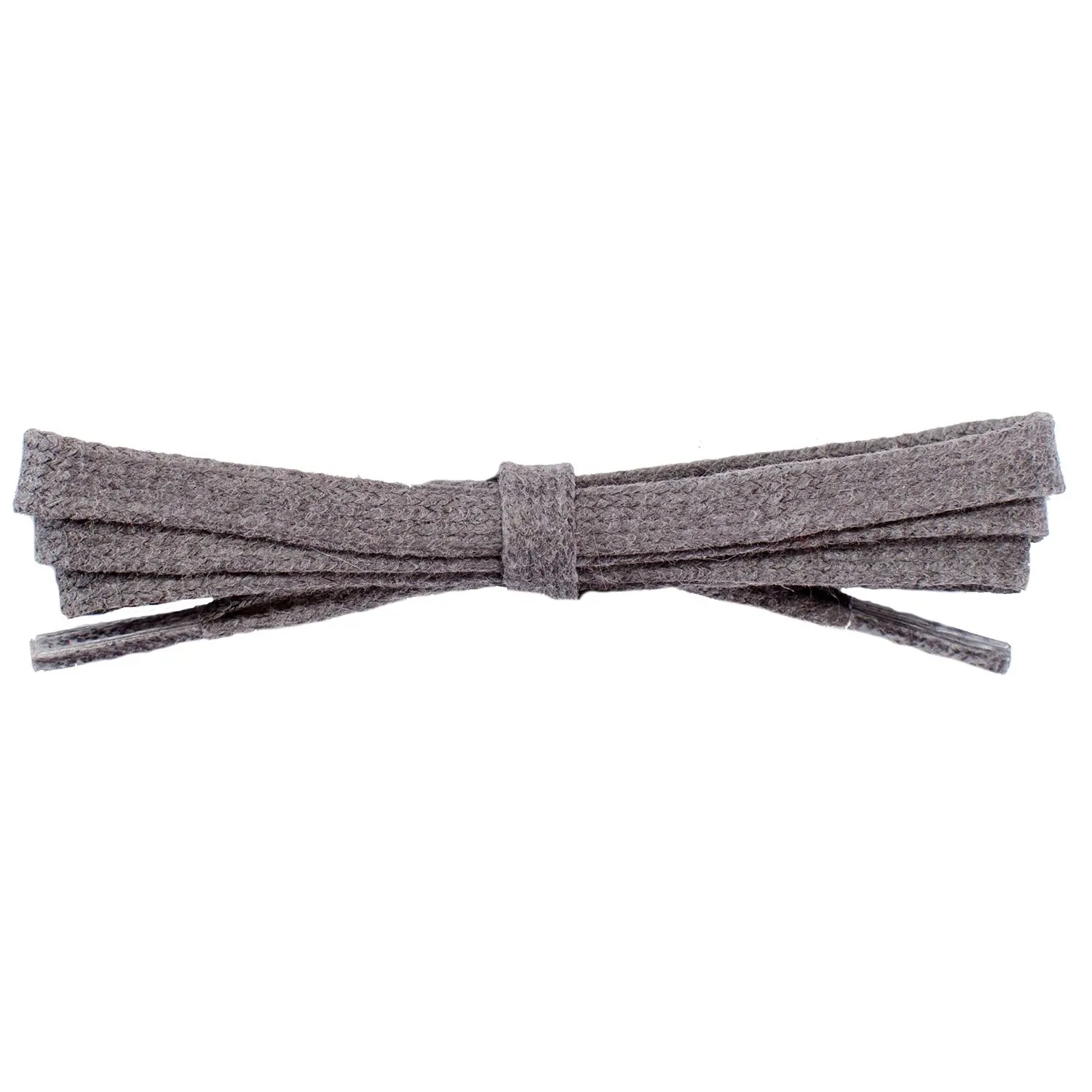 Waxed Cotton 1/4" Flat Dress Laces - Dark Gray (2 Pair Pack) Shoelaces
