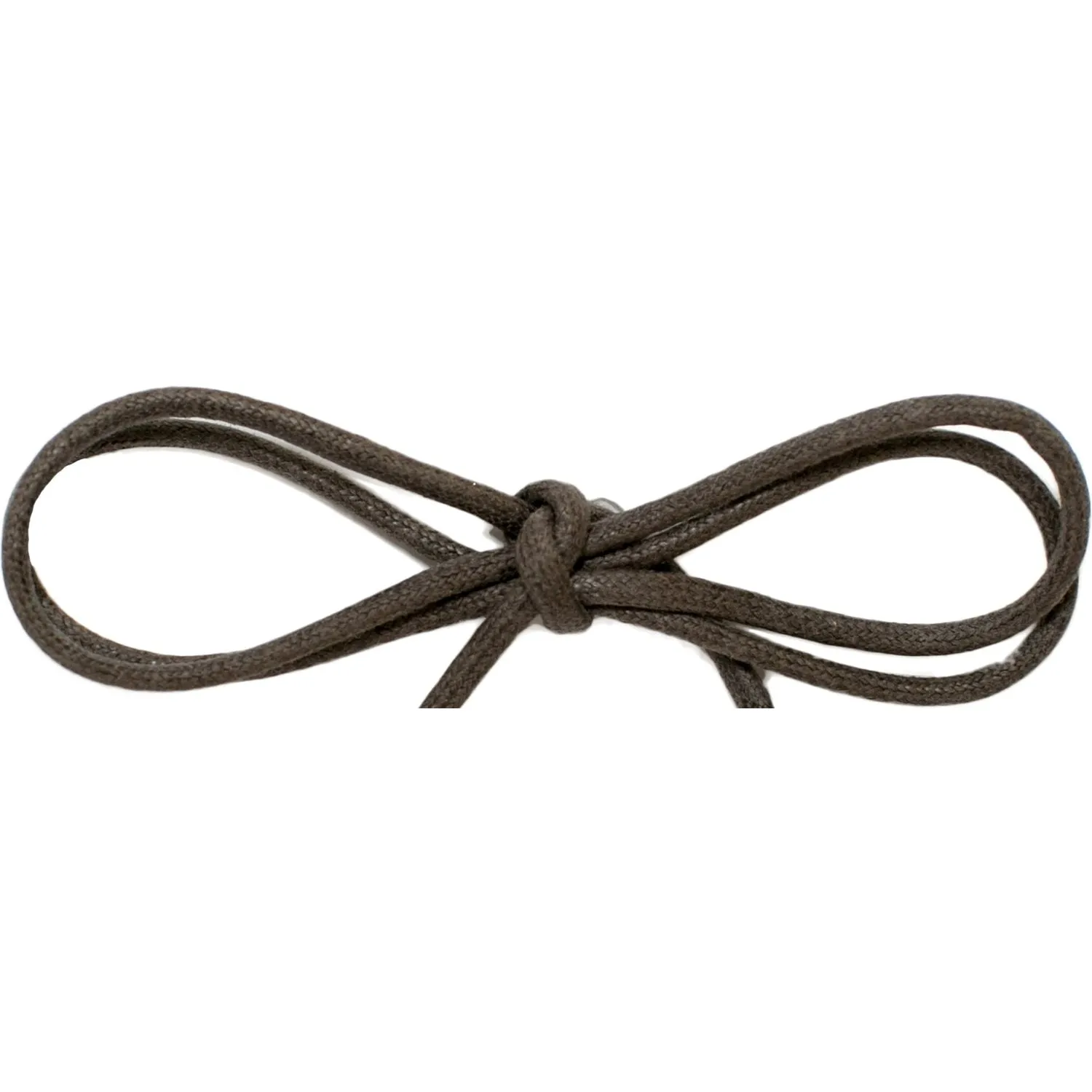 Waxed Cotton Thin Round Dress Laces 12 Pack -Taupe (12 Pair Pack) Shoelaces