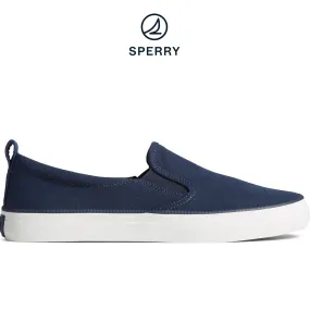 Women's SeaCycled™ Crest Twin Gore Canvas Sneaker Navy (STS88140)