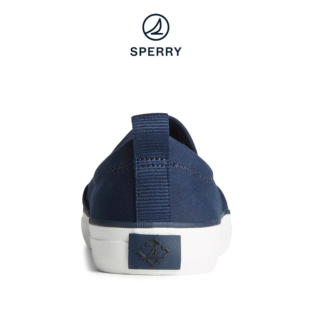 Women's SeaCycled™ Crest Twin Gore Canvas Sneaker Navy (STS88140)