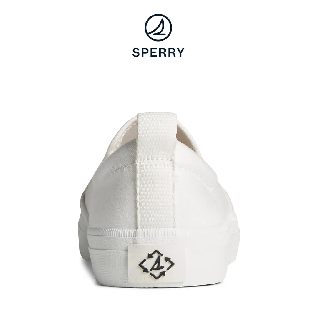Women's SeaCycled™ Crest Twin Gore Canvas Sneaker White (STS88145)