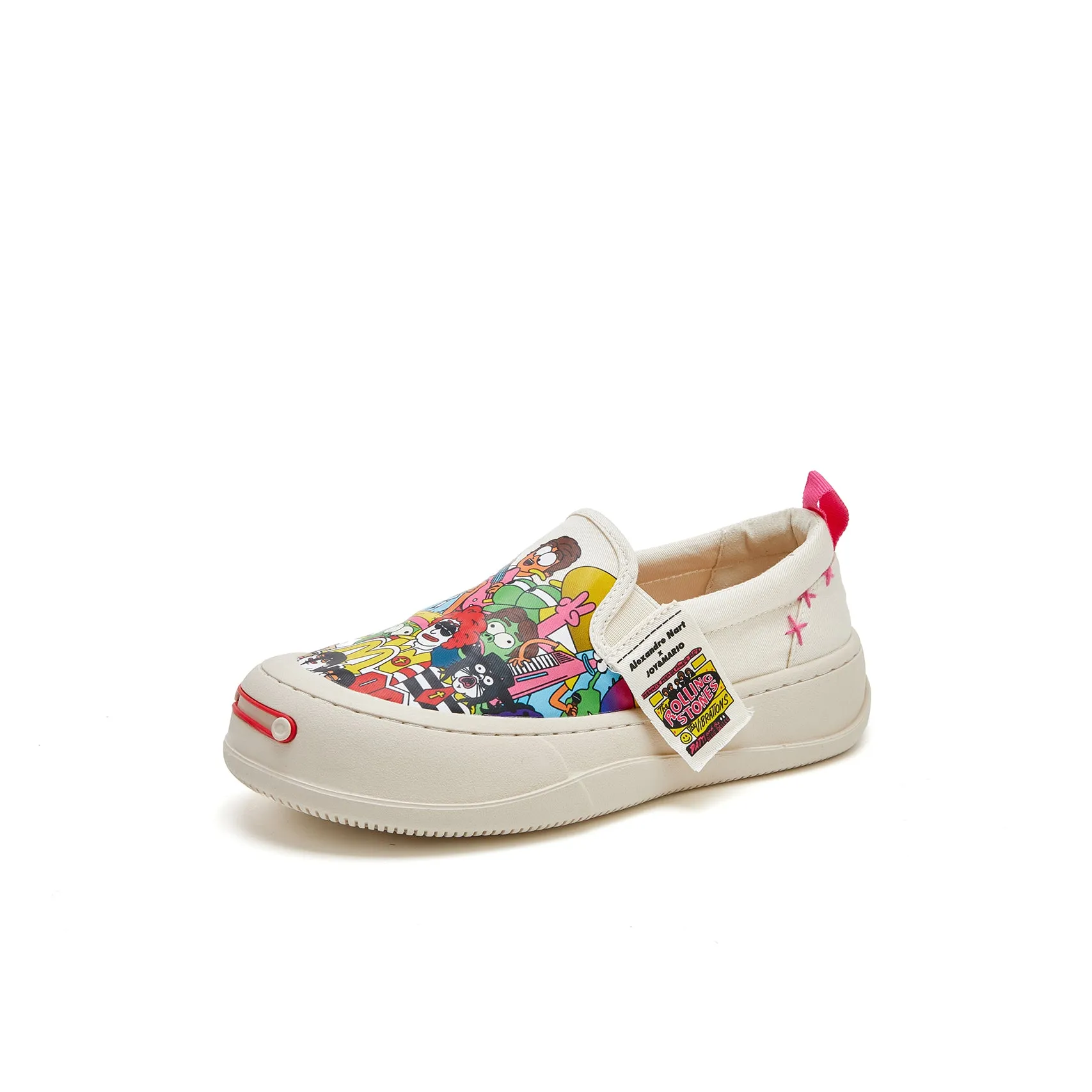Women’s Slip-On Fabric Platform Loafers-87331W