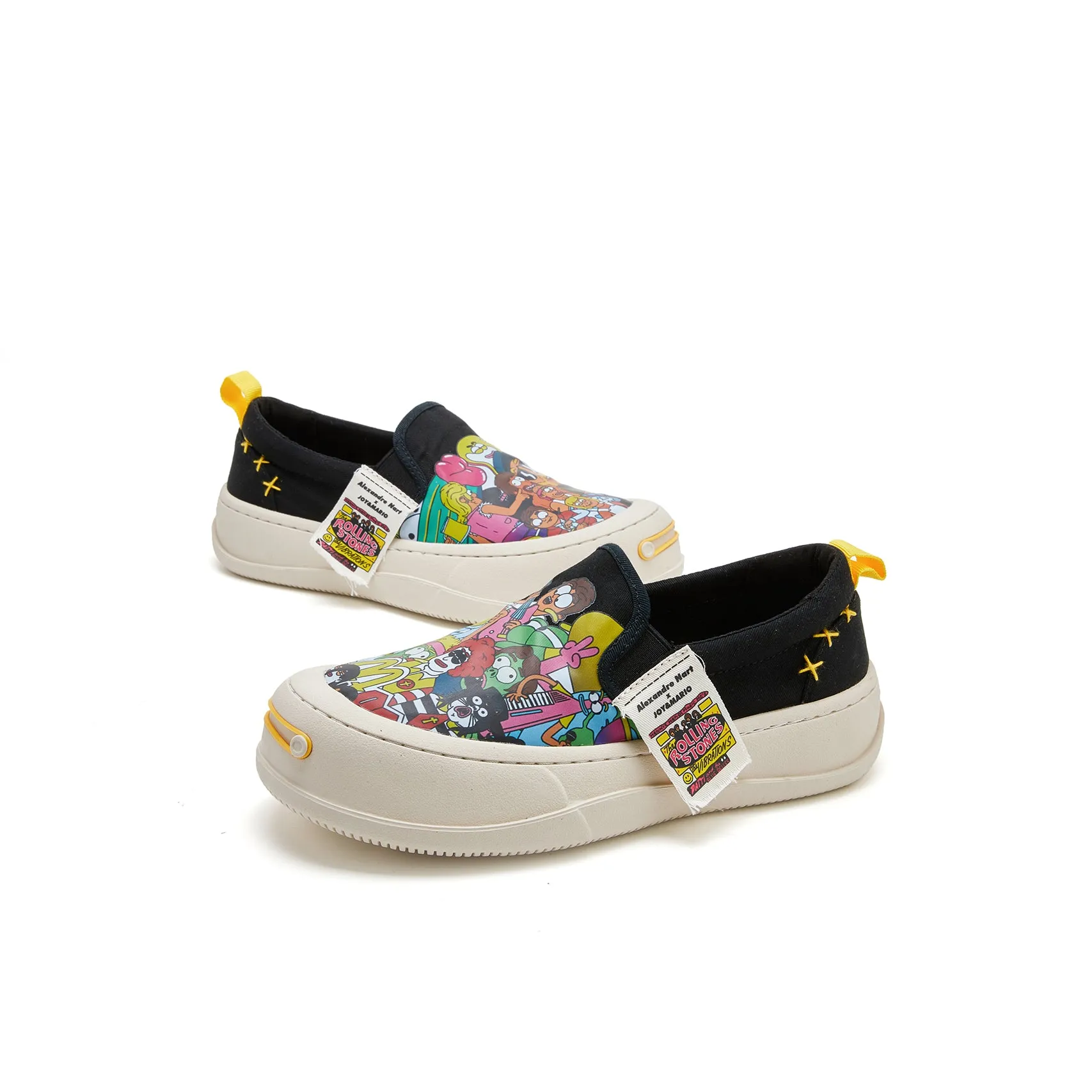 Women’s Slip-On Fabric Platform Loafers-87331W