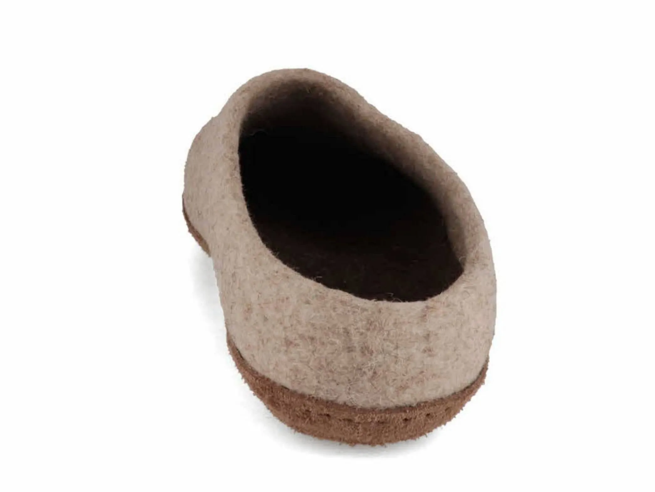 WoolFit Classic | Felt Slippers with Insoles & Leather Sole