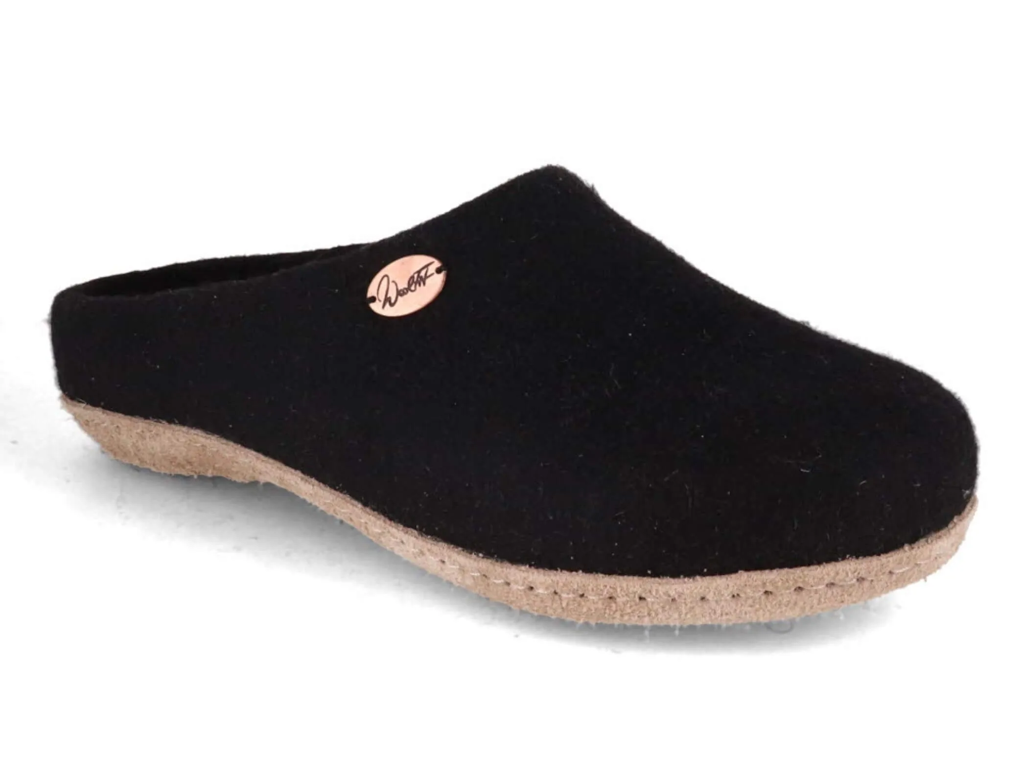 WoolFit Classic | Felt Slippers with Insoles & Leather Sole